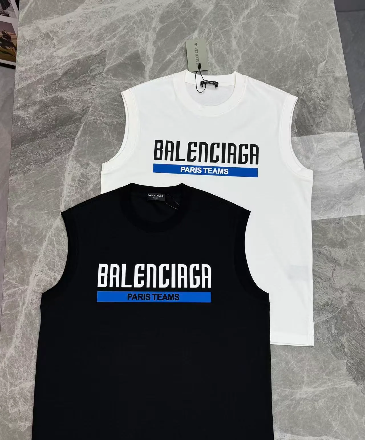 ⚜️Balenciaga Paris Teams Series ，Black White ， ， Breathable， ！ “PARIS TEAMS” +Blue ， ✨ ， OK， 、 ， ！ ！Sizes：S-3XL ❗️（175/145 L）